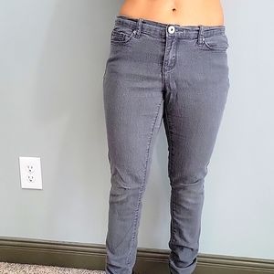 Grey stretch skinny jeans